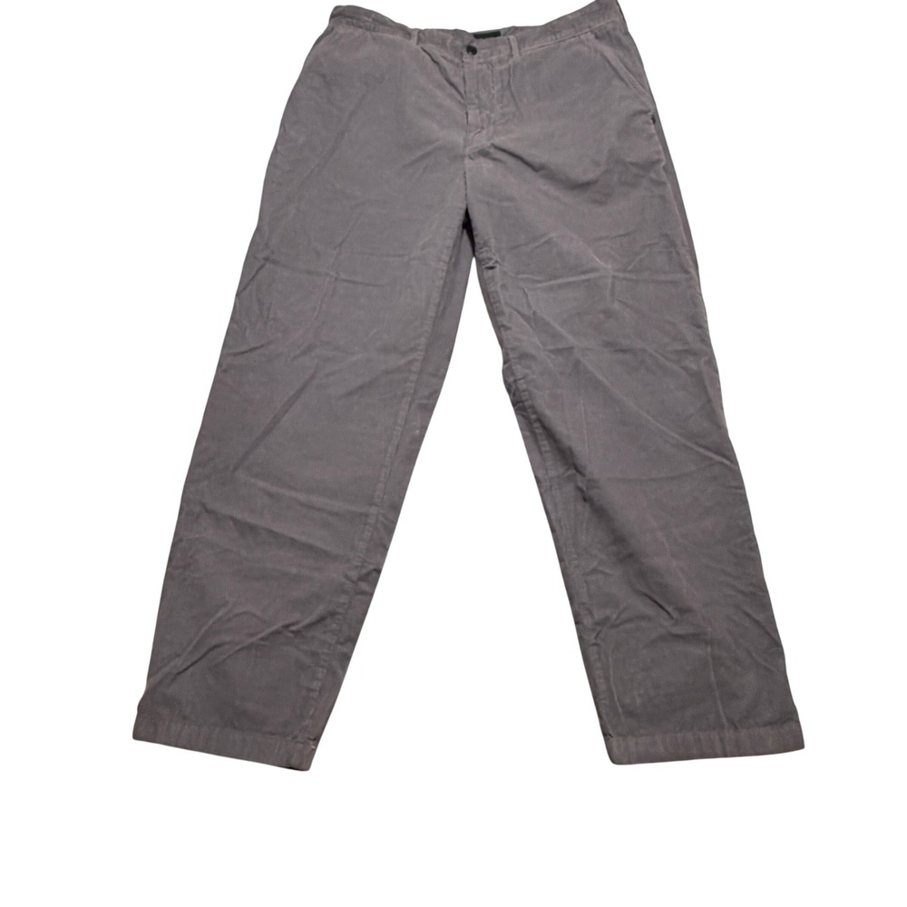 VTG J.Crew Oarsman Mens Purple Corduroy Straight Leg Chino Pants 36x32 Cotton